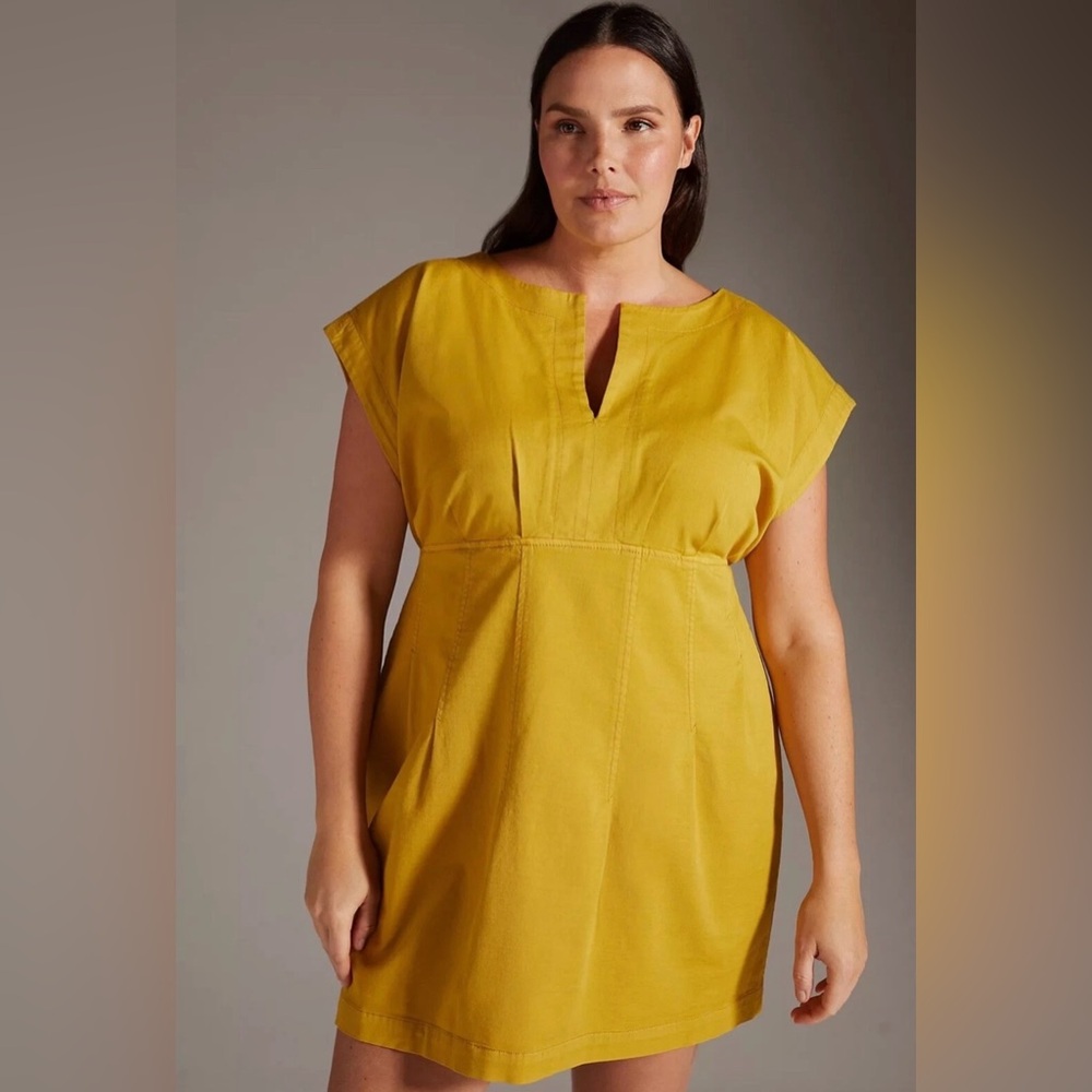 Maeve anthropology Golden Yellow Tunic Top